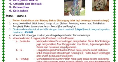 BPP MORIA GBKP Adakan Lomba Membuat Pohon Natal Dari Barang Bekas